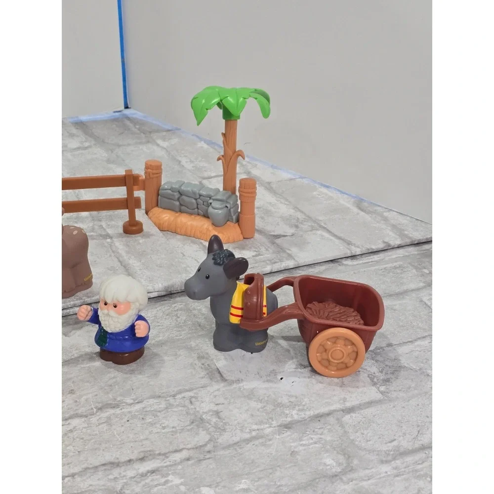Fisher Price Little People Nativity Bethlehem Christmas Story Scene Set VIDEO